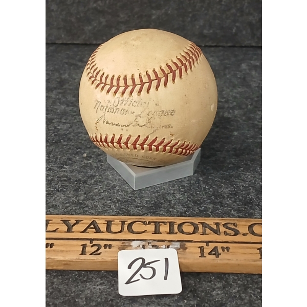 1969 MONTREAL EXPOS GAME BASEBALL W/ BASE