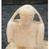 Image 2 : GIRL W/ DOG - SIGNED - BONE & ANTLER