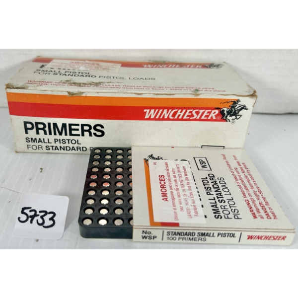 PRIMERS: 900X WINCHESTER SMALL PISTOL STANDARD