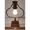 Image 2 : TIFFANY STUDIOS BRASS HARP LAMP