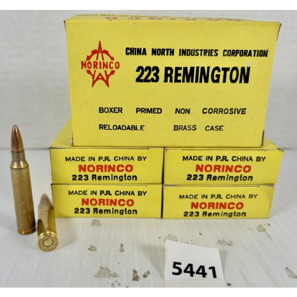 AMMO: 100X NORINCO .223 REM - FMJ