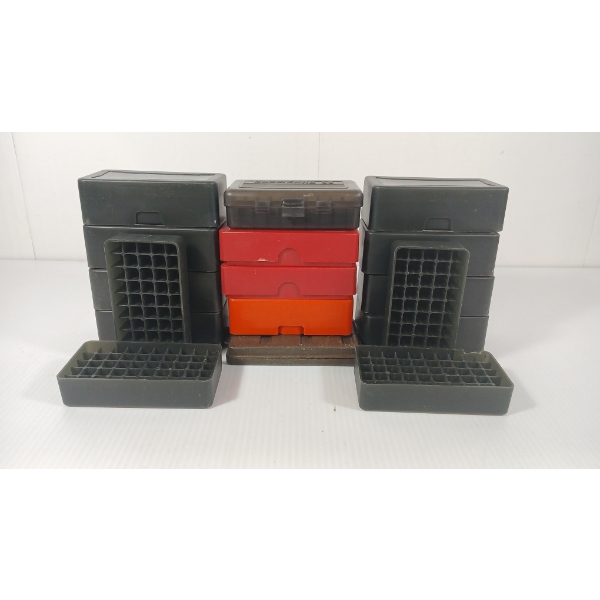 QTY OF AMMO BOXES - INCL CASE GARD