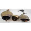 Image 4 : LOT OF 3 - BRASS SWISS CATTLE BELLS