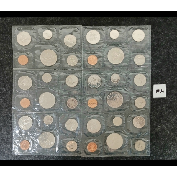 LOT OF 6 - 1981-1985 RCM UNCIRCULATED PROOF SETS