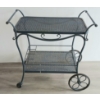 Image 4 : RUSSELL WOODARD WROUGHT IRON DRINK CART - C. 1960'S