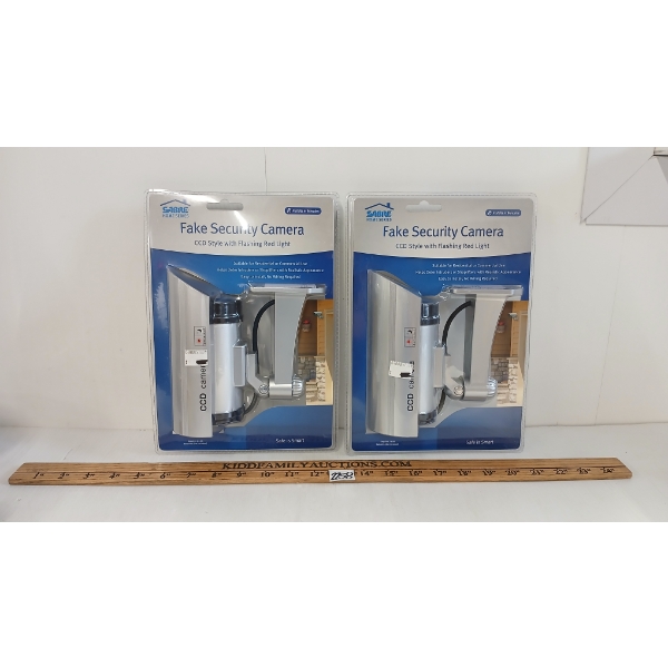 LOT OF 2 - SABRE FAKE SECURITY CAMERAS