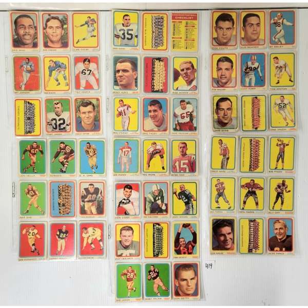 QTY OF 1963 OPC CFL CARDS - ESKIMOS, ROUGH RIDERS, LIONS, ETC
