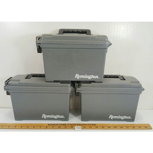 LOT OF 3 - REMINGTON AMMO CASES