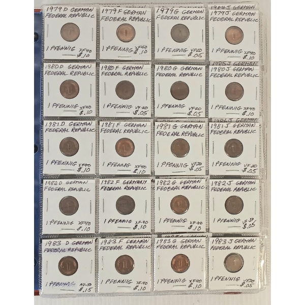 1949-2016 GERMAN FEDERAL REUPUBLIC COINS BINDER