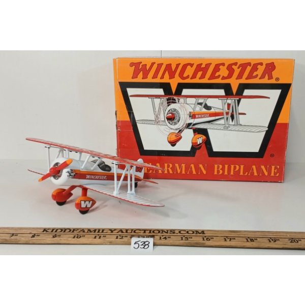 WINCHESTER STEARMAN BIPLANE DIECAST MODEL - MFG LIBERTY CLASSICS