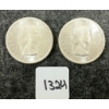 Image 2 : LOT OF 2 - 1963 CDN SILVER DOLLARS - VOYAGEUR 