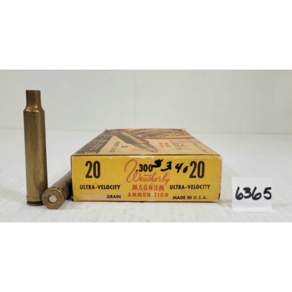 BRASS: 20X WEATHERBY .300 WBY MAG 