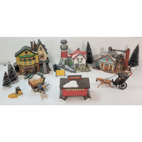 COLLECTION OF DEPARTMENT 56 "HERITAGE COLLECTION" - INCL "J. HUDSON STOVEWORKS," ETC