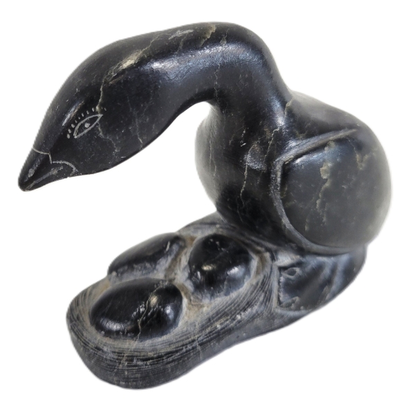 BIRD W/ NEST BY ALLIE TUTTU AMITTU (1926 - 1983) - STONE