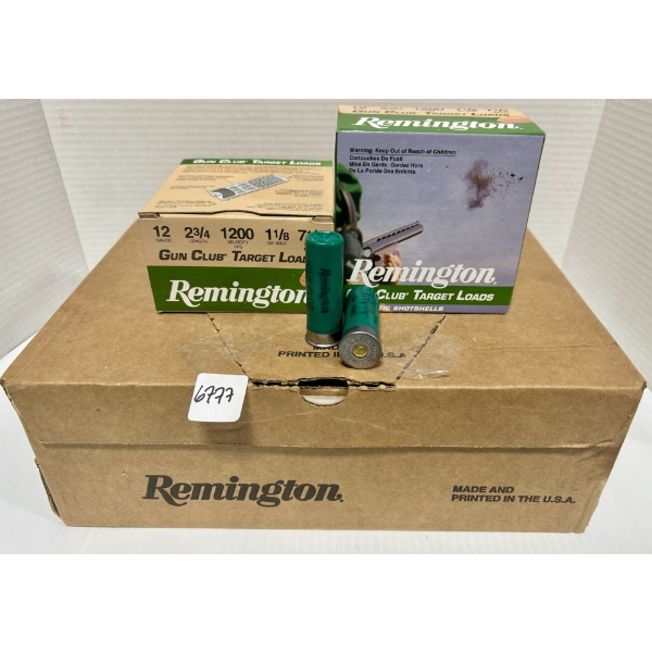 AMMO: 250X REMINGTON 12 AG 2-3/4 IN - #7.5