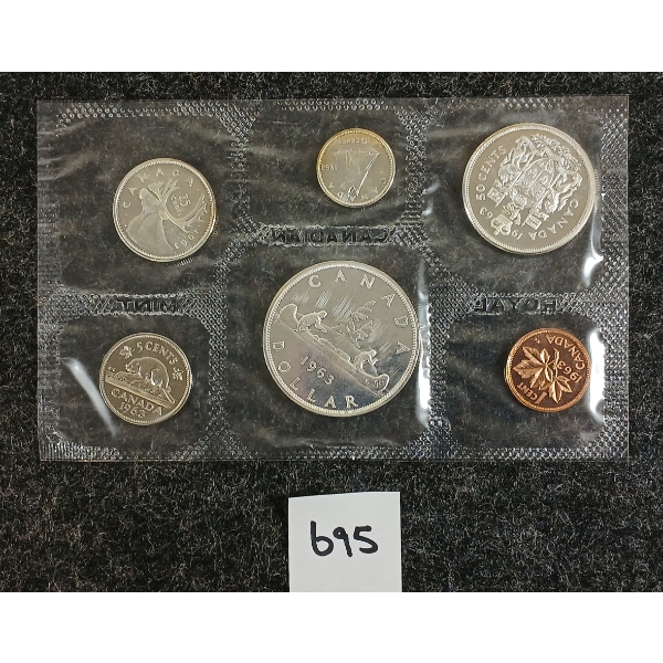 1963 CDN UNCIRCULATED PROOF SET - VOYAGEUR