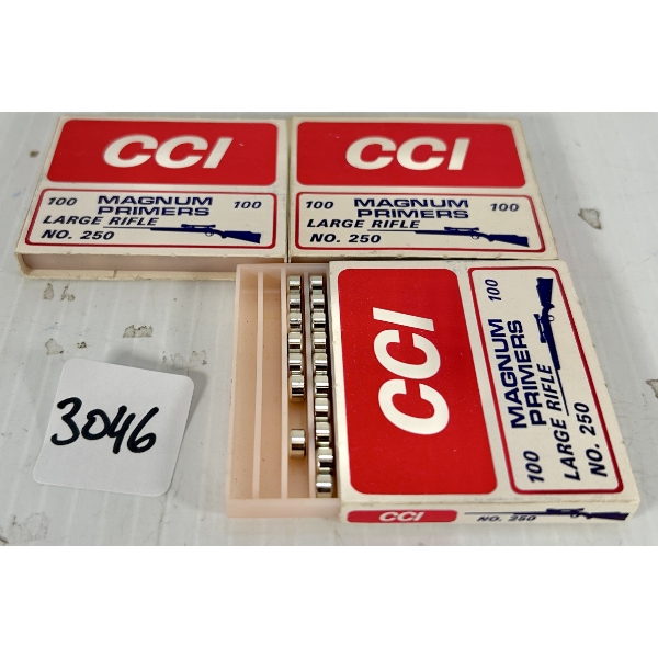 PRIMERS: 269X CCI NO. 250 LARGE RIFLE MAGNUM