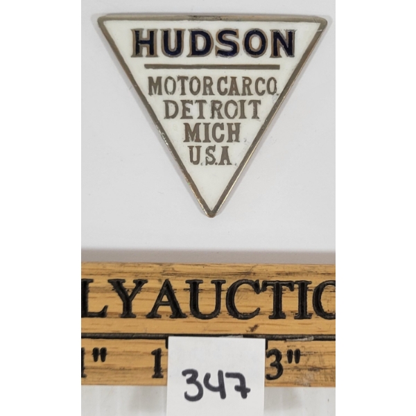 HUDSON MOTOR CAR CO RAD BADGE