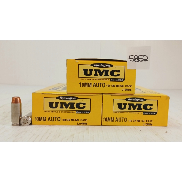 AMMO: 60X REMINGTON UMC 10MM AUTO - 180GR
