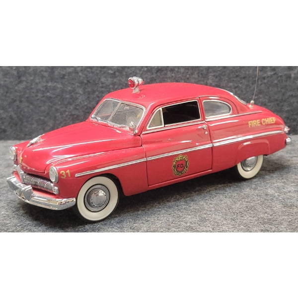 DANBURY MINT 1949 MERCURY FIRE CHIEF'S CAR DIECAST MODEL