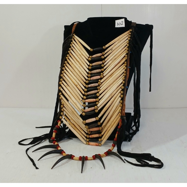 CEREMONIAL SIX NATIONS BEADED BREAST PLATE