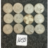 Image 1 : LOT OF 12 - 1945-1965 CDN 25 CENT COINS 