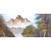Image 2 : SUMMER MOUNTAIN SCENE BY G. WHITMAN - FRAMED OIL ON CANVAS