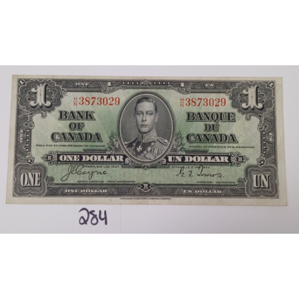 1937 CDN $1 BANKNOTE