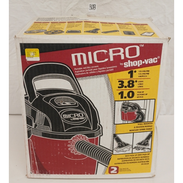 SHOP-VAC MICRO PORTABLE WET / DRY VACUUM