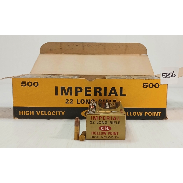AMMO: APPROX 500X IMPERIAL .22 LR - HP