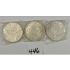 Image 1 : LOT OF 3 - CDN SILVER DOLLAR PCS - INCL 1963 & 1964