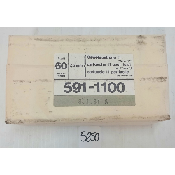AMMO: QTY OF 7.5XSS SWISS - SEALED