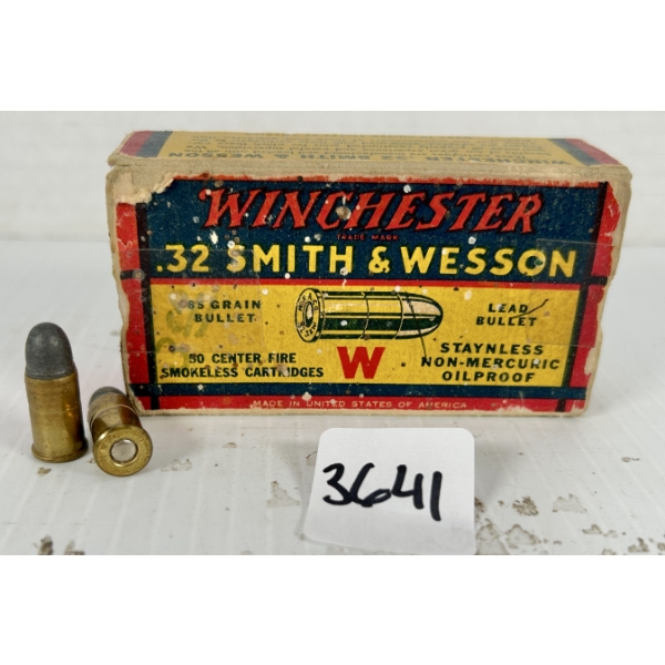 AMMO: 50X WINCHESTER .32 S&W - 85 GR LRN