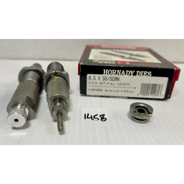 HORNADY 6.5X55 MM SWEDE FULL LENGTH RELOADING DIE SET