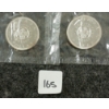 Image 1 :  LOT OF 2 - 1964 CDN SILVER DOLLARS - CHARLOTTETOWN