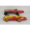 Image 2 : LOT OF 2 - MARX TIN WIND UP RACE CARS