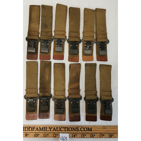 QTY OF WWII CDN P37 9MM PISTOL STOCK WEB CARRIERS