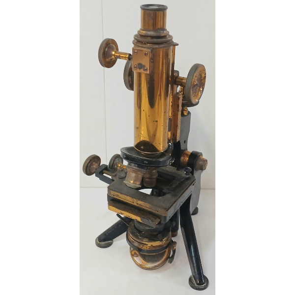 W. WATSON & SONS ROYAL MODEL MICROSCOPE - BRASS - C. EDWARDIAN ERA