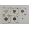 LOT OF 5 - 1888 - 1941 CDN NFLD 10 CENT COINS 