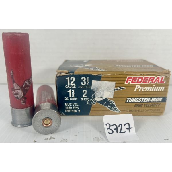 AMMO: 10X FEDERAL 12 GA 3-1/2 IN - #2 TUNGSTEN