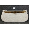 Image 1 : BEADED BOX CLUTCH PURSE W/ COMPACT MIRROR