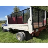 Image 2 : FORD F350 UTILITY TRUCK W/ DUMP BOX & HOIST - 1990