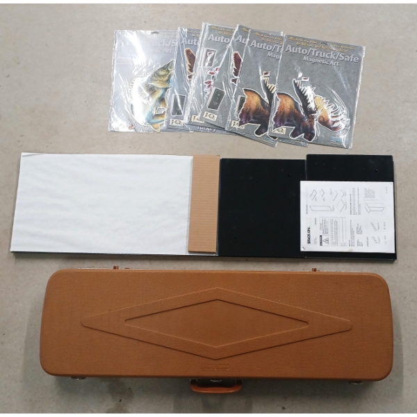JOB LOT - STACK-ON GUN CABINET SHELVES / DIVIDERS, GUN GUARD HARD GUN CASE & MAGNETS