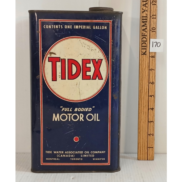 TIDEX FULL BODIED MOTOR OIL GAL CAN