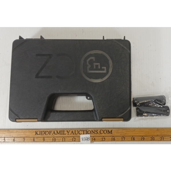 LOT OF 2 - CZ HARD HANDGUN CASE & GRIPS