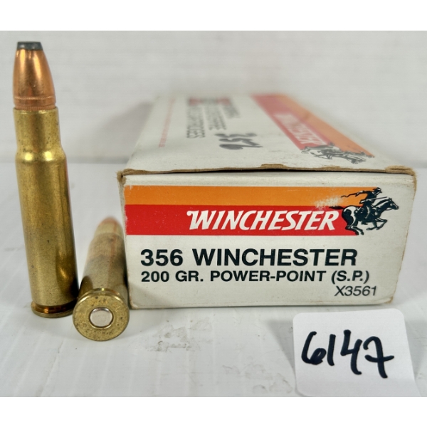 AMMO: 20X WINCHESTER .356 WIN - 200 GR SP