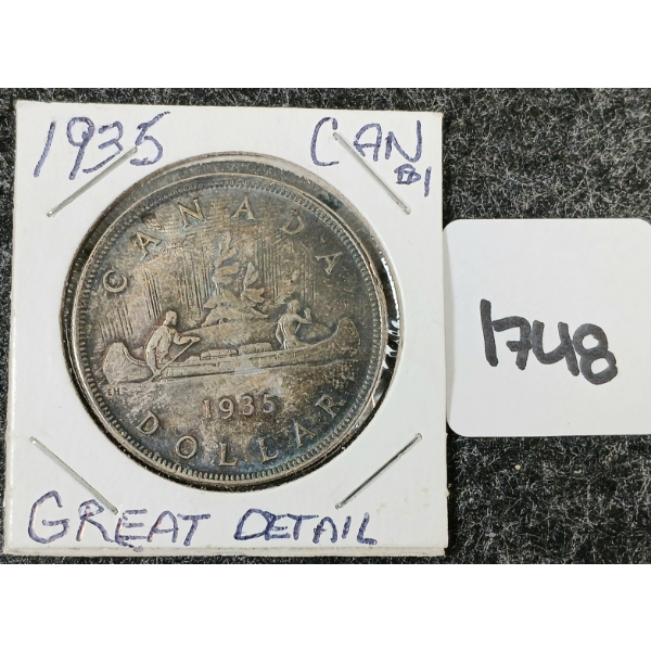 1935 CDN SILVER DOLLAR - VOYAGEUR