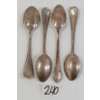 Image 5 : LOT OF 4 - ALBERTA RIFLE ASSOCIATION TEA SPOONS 