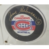 Image 3 : 1972 NHL MONTREAL CANADIENS JEAN BELIVEAU HOCKEY CARD & PUCK W/ PLAQUE - SIGNED