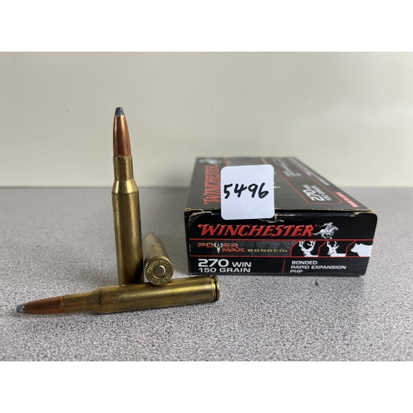 AMMO: 20X WINCHESTER .270 WIN 150 GR. POWERMAX BONDED